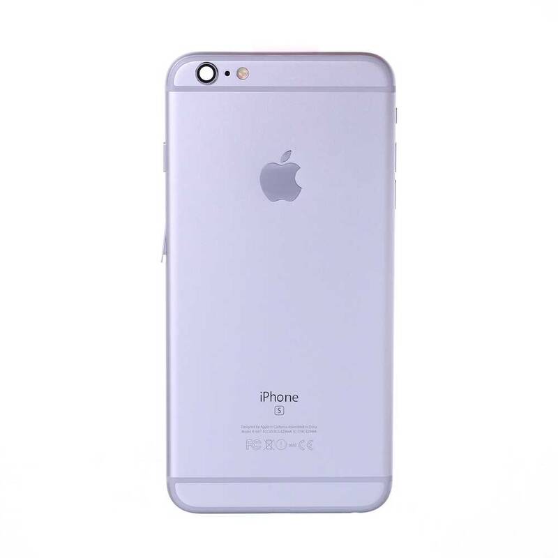 Apple Uyumlu iPhone 6s Plus Kasa Gümüş Dolu