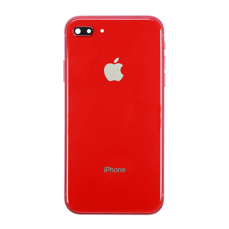 Apple Uyumlu iPhone 8 Plus Kasa Kapak Kırmızı Dolu
