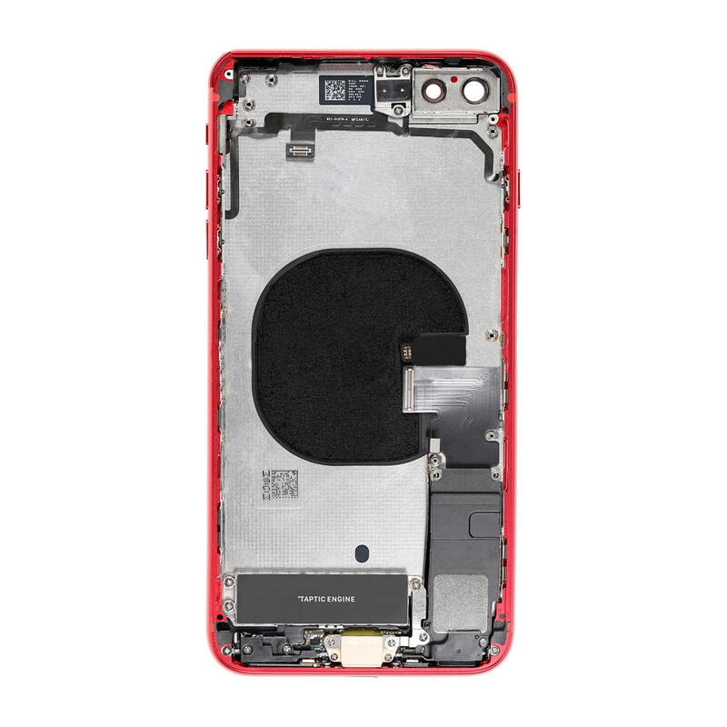 Apple Uyumlu iPhone 8 Plus Kasa Kapak Kırmızı Dolu