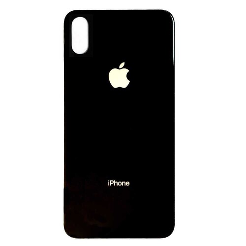 Apple Uyumlu iPhone X Arka Kapak Siyah - Thumbnail