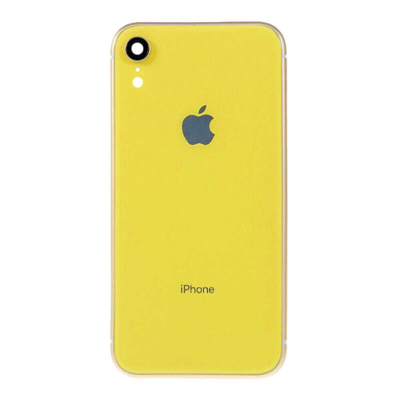 Apple Uyumlu iPhone Xr Kasa Kapak Sarı Dolu