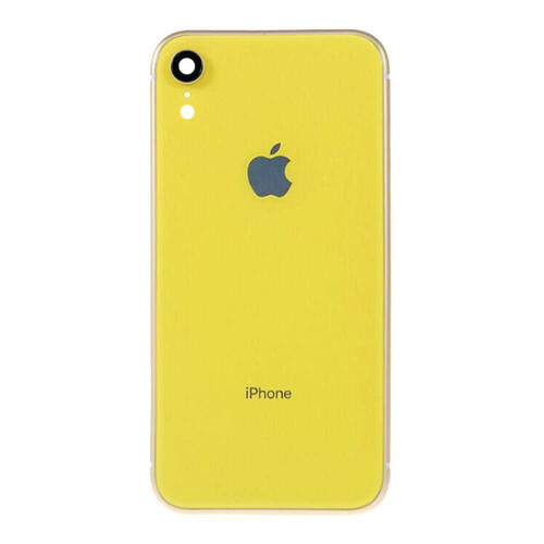 Apple Uyumlu iPhone Xr Kasa Kapak Sarı Dolu - Thumbnail