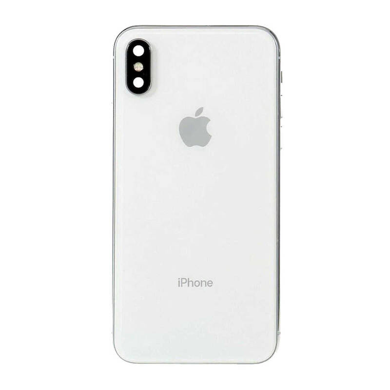 Apple Uyumlu iPhone Xs Kasa Kapak Beyaz Boş