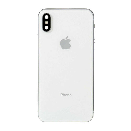 Apple Uyumlu iPhone Xs Kasa Kapak Beyaz Dolu - Thumbnail