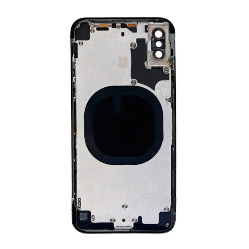 Apple Uyumlu iPhone Xs Kasa Kapak Siyah Boş - Thumbnail