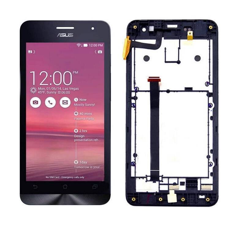 Asus A501cg T00j Zenfone 5 Uyumlu Lcd Ekran Dokunmatik Siyah Çıtalı