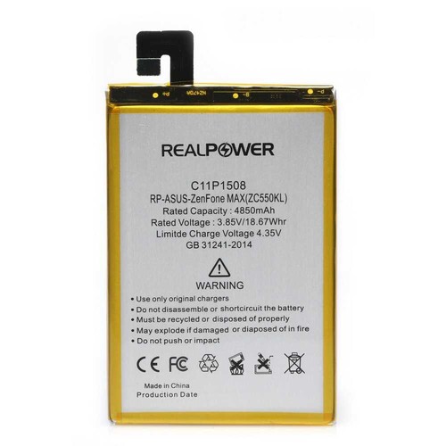 RealPower Asus Zenfone 2 Max Zc550kl C11p1508 Yüksek Kapasiteli Batarya Pil - Thumbnail