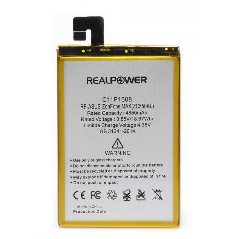 RealPower Asus Zenfone 2 Max Zc550kl C11p1508 Yüksek Kapasiteli Batarya Pil