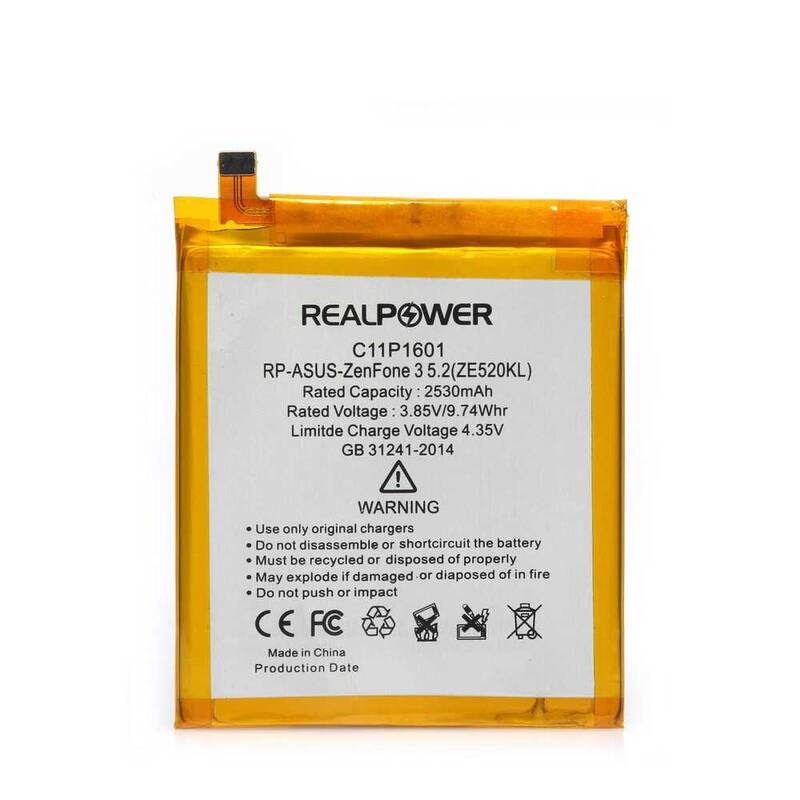 RealPower Asus Zenfone 3 Ze520kl Yüksek Kapasiteli Batarya Pil