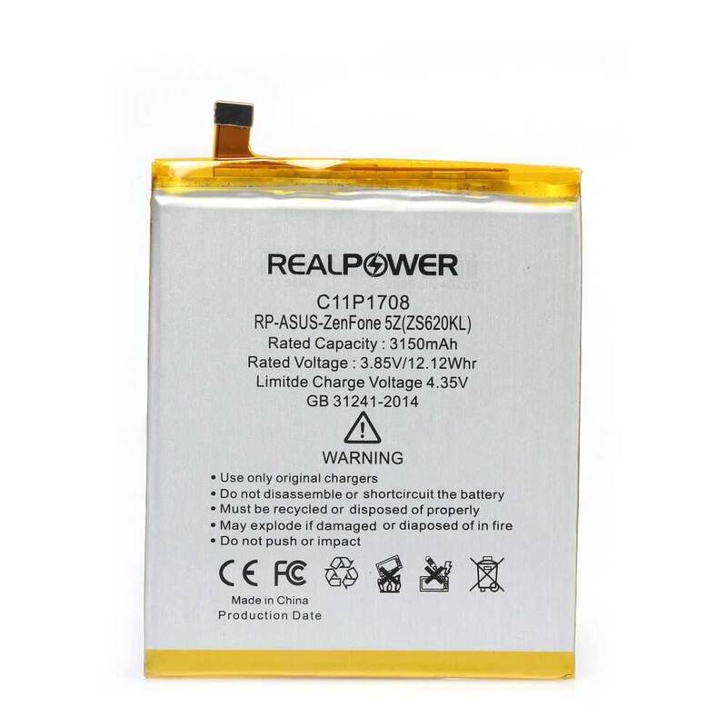 RealPower Asus Zenfone 5z Zs620kl C11p1708 Yüksek Kapasiteli Batarya Pil