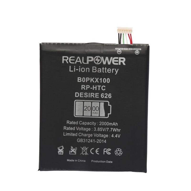 RealPower Htc Desire 626 Yüksek Kapasiteli Batarya Pil 2000mah