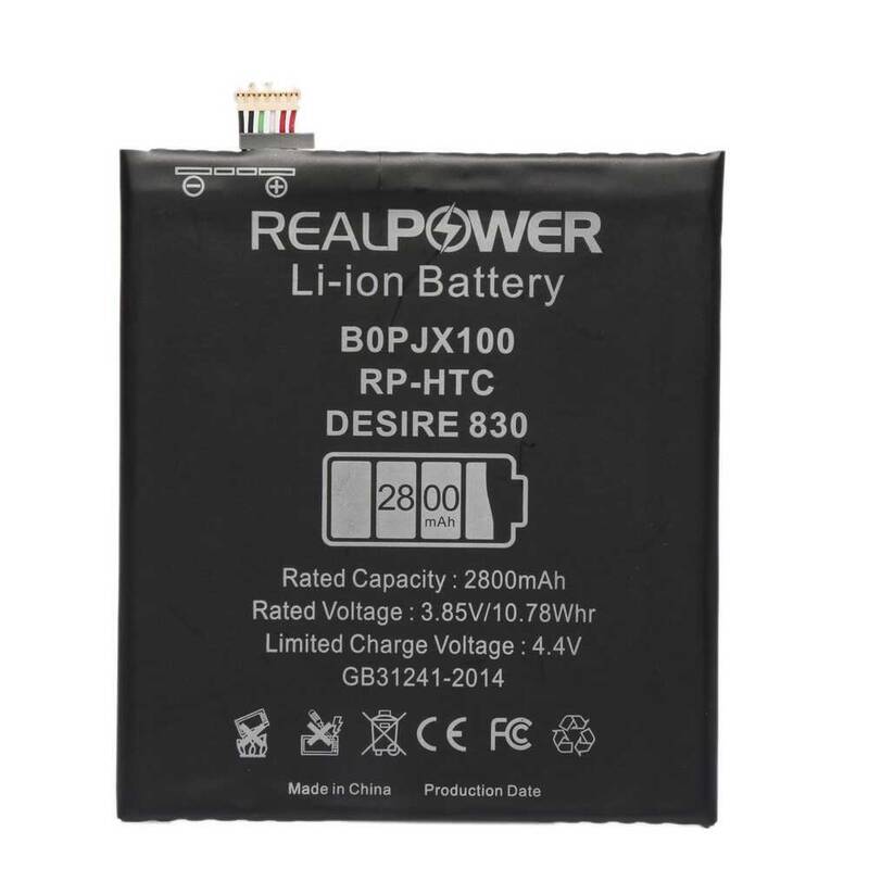 RealPower Htc Desire 830 Yüksek Kapasiteli Batarya Pil 2800mah
