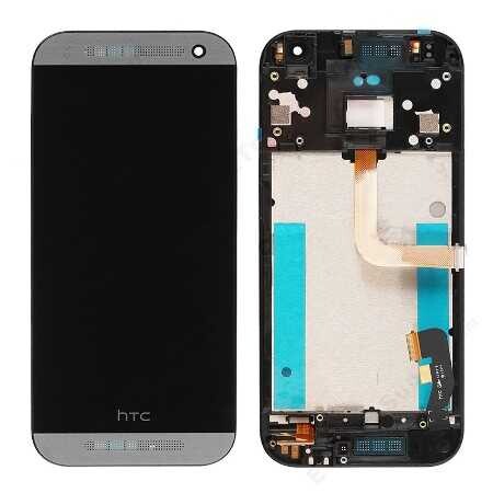 Htc One Mini 2 M8 Mini Lcd Ekran Dokunmatik Siyah Çıtalı - Thumbnail