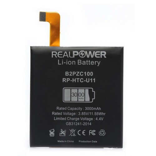 RealPower Htc U11 Yüksek Kapasiteli Batarya Pil 3000mah - Thumbnail