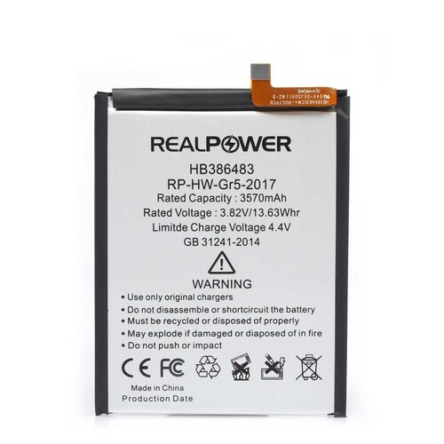 RealPower Huawei Gr5 2017 Yüksek Kapasiteli Batarya Pil 3570mah - Thumbnail
