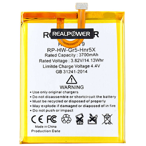 RealPower Huawei Gr5 Honor 5x Yüksek Kapasiteli Batarya Pil 3700mah - Thumbnail