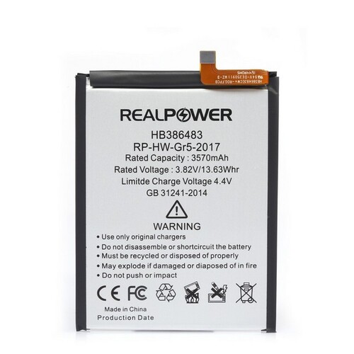 RealPower Huawei Honor 6x Yüksek Kapasiteli Batarya Pil 3570mah - Thumbnail