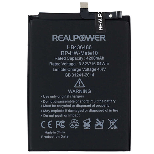 RealPower Huawei Mate 10 Yüksek Kapasiteli Batarya Pil 4200mah - Thumbnail