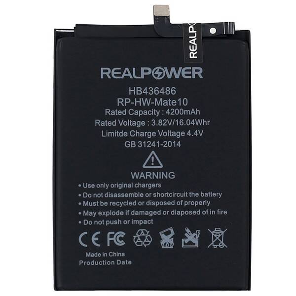 RealPower Huawei Mate 10 Pro Yüksek Kapasiteli Batarya Pil 4200mah
