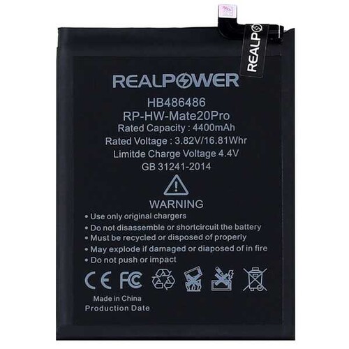 RealPower Huawei Mate 20 Rs Yüksek Kapasiteli Batarya Pil 4400mah - Thumbnail