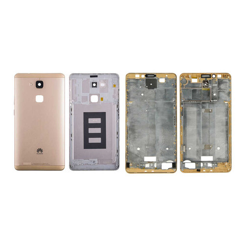 Huawei Mate 7 Kasa Kapak Gold - Thumbnail