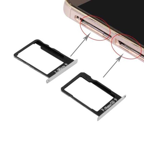 Huawei Mate 7 Sim ve Mmc Kart Tepsisi Beyaz - Thumbnail