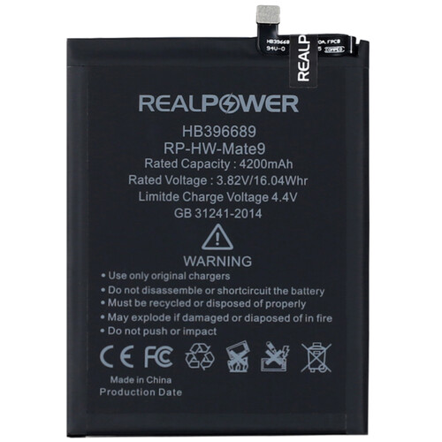 RealPower Huawei Mate 9 Yüksek Kapasiteli Batarya Pil 4200mah - Thumbnail