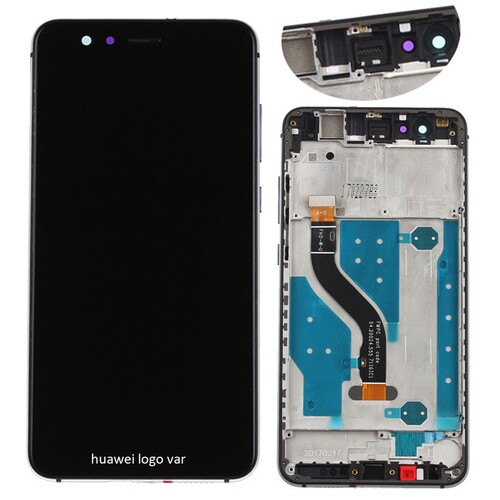 Huawei P10 Lite Lcd Ekran Dokunmatik Siyah Çıtalı - Thumbnail
