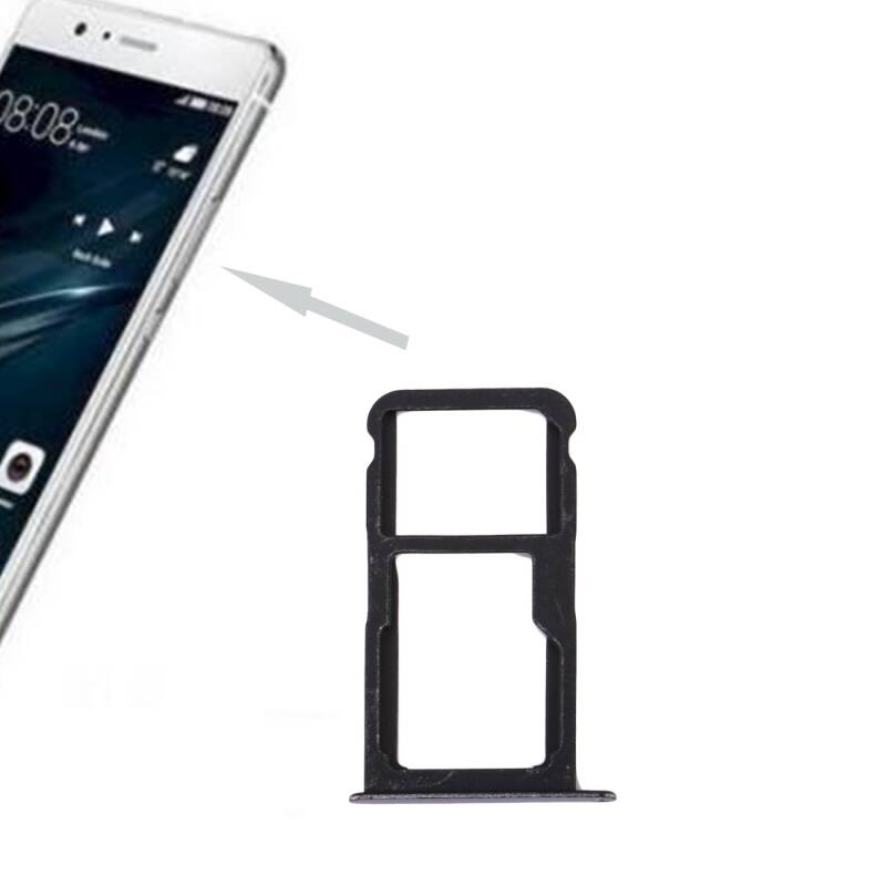 Huawei P10 Lite Sim ve Mmc Kart Tepsisi Siyah