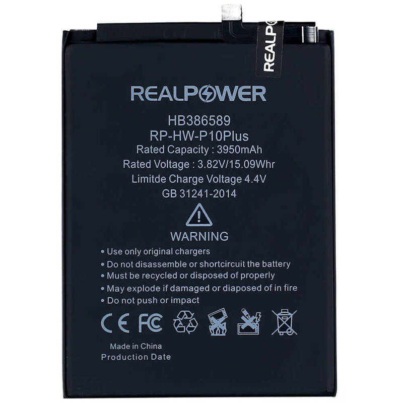 RealPower Huawei P10 Plus Yüksek Kapasiteli Batarya Pil 3950mah