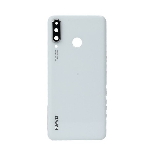 Huawei P30 Lite Arka Kapak Kamera Lensi Beyaz 48mp - Thumbnail