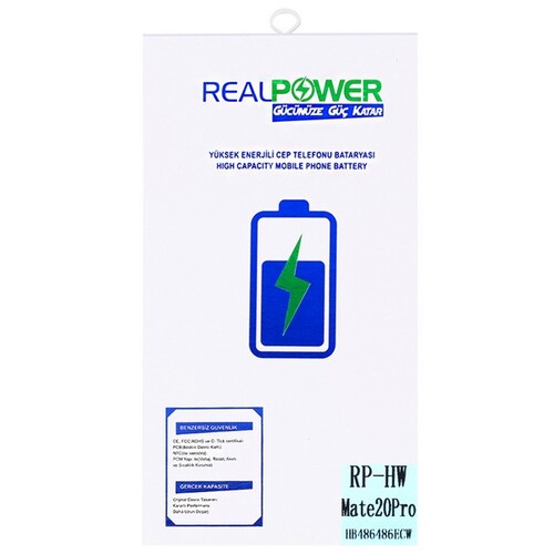 RealPower Huawei P30 Pro Yüksek Kapasiteli Batarya Pil 4400mah - Thumbnail