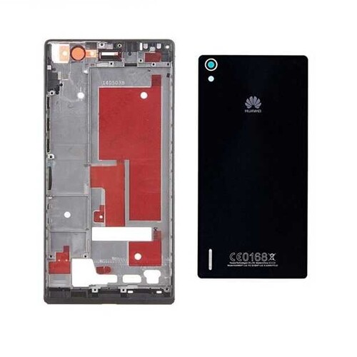 Huawei P7 Kasa Kapak Siyah - Thumbnail