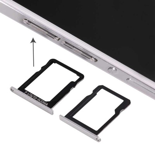 Huawei P7 Sim ve Mmc Kart Tepsisi Beyaz - Thumbnail
