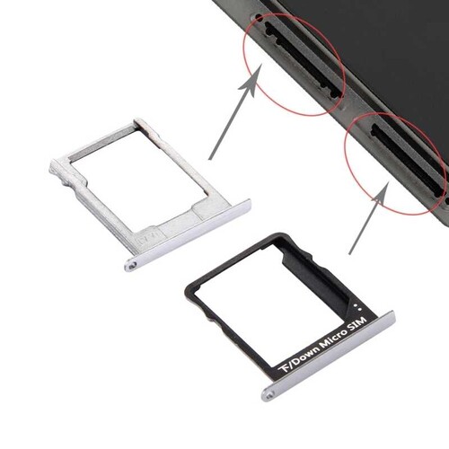 Huawei Uyumlu P8 Lite Sim ve MMC Kart Tepsisi Beyaz - Thumbnail