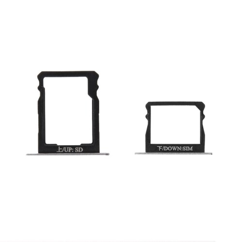 Huawei P8 Sim ve Mmc Kart Tepsisi Siyah - Thumbnail
