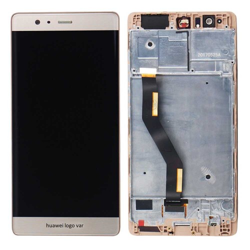 Huawei P9 Plus Lcd Ekran Dokunmatik Gold Çıtalı - Thumbnail