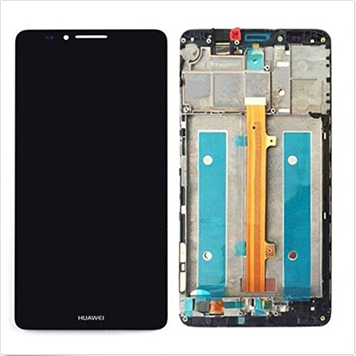 Huawei Uyumlu Mate 7 Lcd Ekran Siyah Çıtalı - Thumbnail