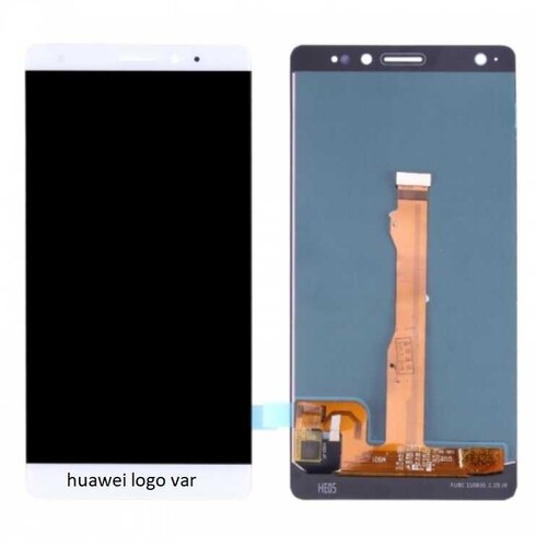 Huawei Uyumlu Mate S Lcd Ekran Beyaz Çıtasız - Thumbnail