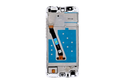 Huawei Uyumlu P Smart Lcd Ekran Beyaz Çıtalı - Thumbnail