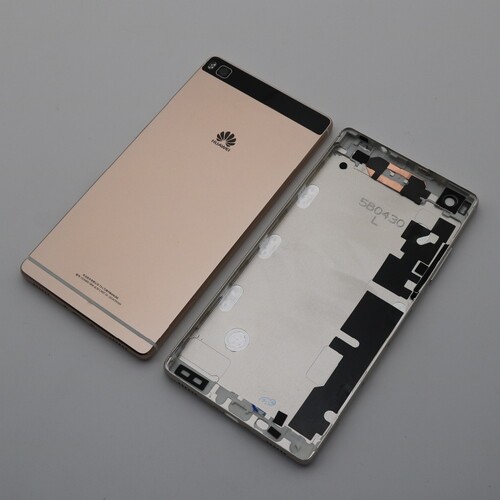 Huawei Uyumlu P8 Kasa Kapak Gold - Thumbnail