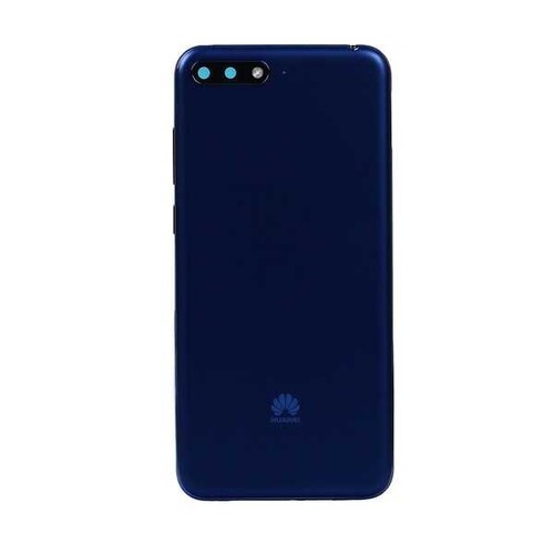 Huawei Uyumlu Y6 2018 Arka Kapak Mavi - Thumbnail