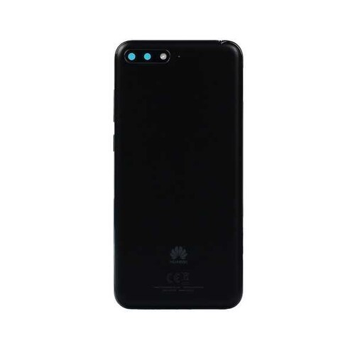 Huawei Uyumlu Y6 2018 Arka Kapak Siyah - Thumbnail