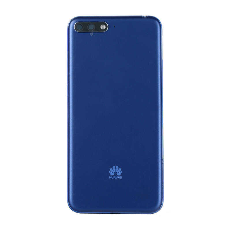 Huawei Uyumlu Y6 2018 Kasa Kapak Mavi Çıtasız
