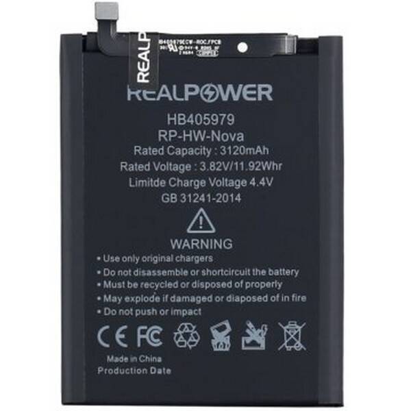 RealPower Huawei Y5 Prime 2018 Yüksek Kapasiteli Batarya Pil 3120mah