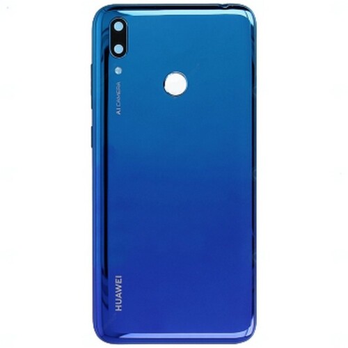 Huawei Y7 2019 Uyumlu Arka Kapak Mavi - Thumbnail