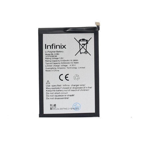 Infinix Hot 10 Batarya Pil Bl-51bx - Thumbnail