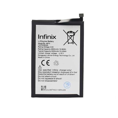 Infinix Hot 10 Lite Batarya Pil Bl-49fx - Thumbnail