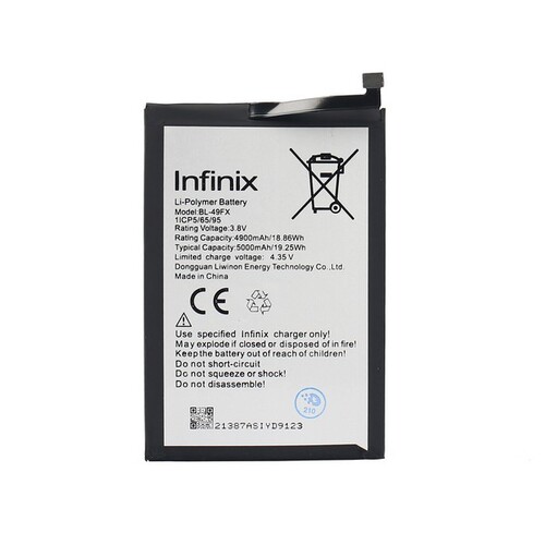 Infinix Hot 8 Lite Batarya Pil Bl-49fx - Thumbnail