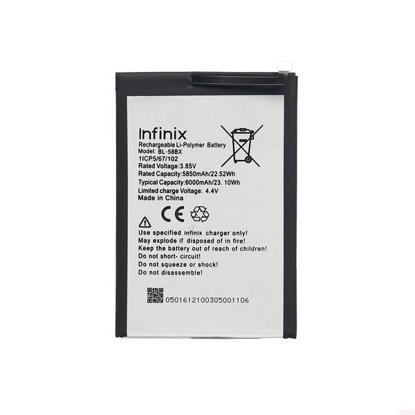 Infinix Uyumlu Hot 10 Play Batarya Bl-58bx